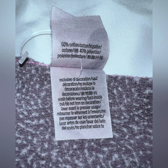 PINK Victoria's Secret Heathered Purple Top - Picture 4 of 4